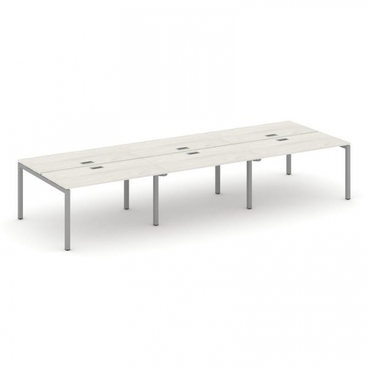 Style Project Рабочая станция 2-х сторон. SN-5P.DRS-083 Дуб Наварра/Металл Серый 4140*1632*750