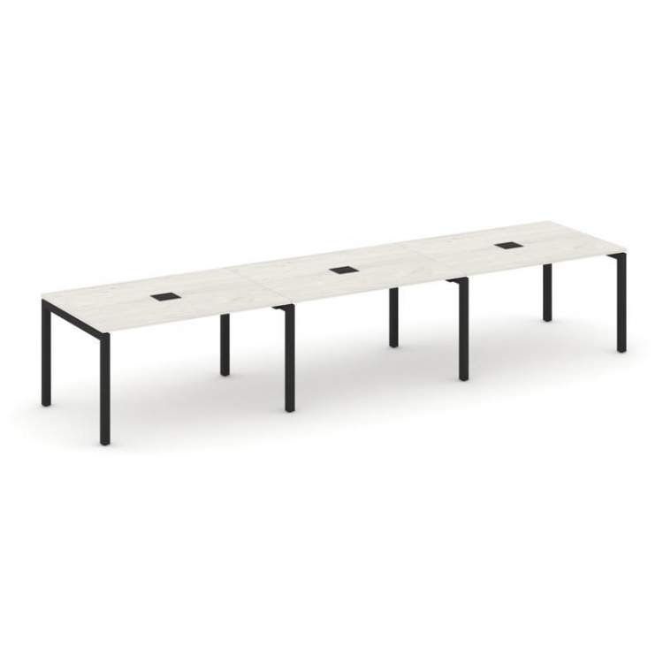 Style Project Стол переговорный SN-5P.SPRG-024 Дуб Наварра/Металл Черный 4740*980*750