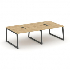 Style Project Рабочая станция 2-х сторон. SN-5T1.DRS-042 Тиквуд Светлый/Металл Антрацит/Заглушка Пла