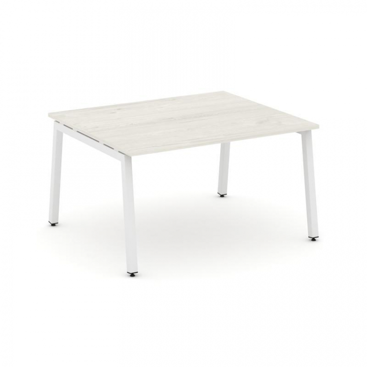 Style Project Стол переговорный SN-5A.SPRG-034.3 Дуб Наварра/Металл Белый 1580*1180*750