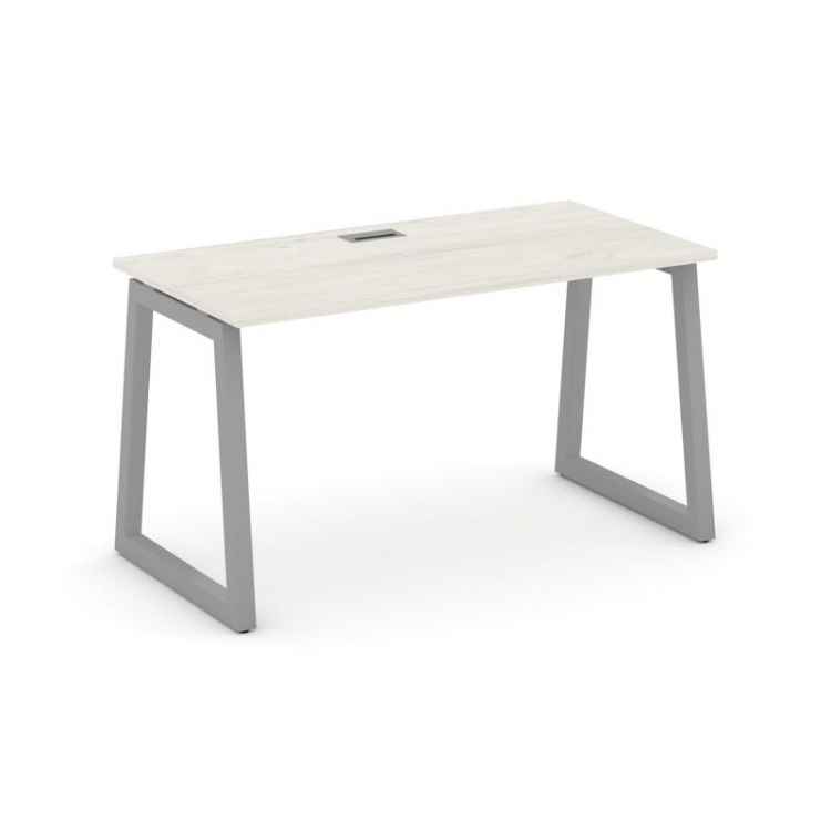 Style Project Стол письменный SN-5T1.SP-013 Дуб Наварра/Металл Серый/Заглушка Пластик Серебро 1380*7