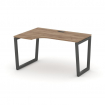 Style Project Стол рабочий эргоном. SN-5T2.SPA-021(L) Дуб Табак/Металл Антрацит/Черный Пластик 1380*