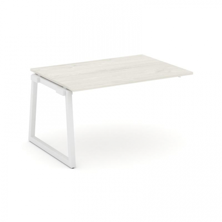 Style Project Проходной наб. элем. перег. стола SN-5T1.NSPRG-001.3 Дуб Наварра/Металл Белый 980*980*