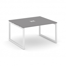 Стайл Проджект Стол переговорный SN-5O.SPRG-033 Серый Пепел/Металл Белый 1380*1180*750