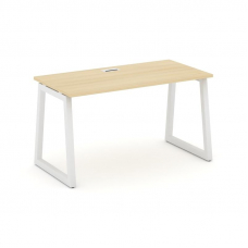 Style Project Стол письменный SN-5T1.SP-004 Акация Лорка/Металл Белый/Заглушка Пластик Белый 1580*60