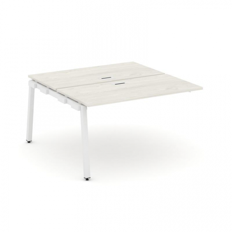 Style Project Проходной наб. элем. SN-5A.DNRS-013 Дуб Наварра/Металл Белый 1380*1432*750