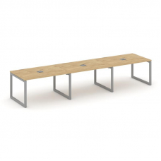 Style Project Стол переговорный SN-5O.SPRG-021 Тиквуд Светлый/Металл Серый 2940*980*750