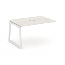 Style Project Проходной наб. элем. перег. стола SN-5T1.NSPRG-002 Дуб Наварра/Металл Белый/Заглушка М