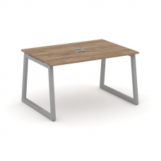 Style Project Стол переговорный SN-5T1.SPRG-001 Дуб Табак/Металл Серый/Заглушка Металл Серый 980*980