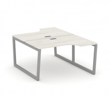 Style Project Рабочая станция эргоном. SN-5T2.DRPA-002 Дуб Наварра/Металл Серый/Заглушка Пластик Сер