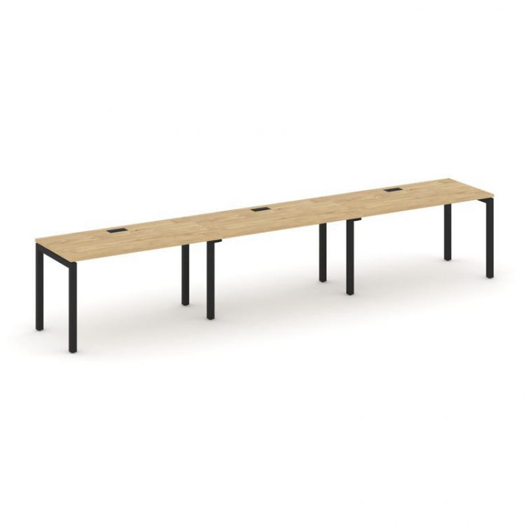 Style Project Рабочая станция 1 сторон. SN-5P.ORS-041 Тиквуд Светлый/Металл Черный 2940*700*750