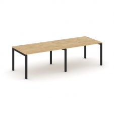 Style Project Стол переговорный SN-5P.SPRG-014.3 Тиквуд Светлый/Металл Черный 3160*980*750