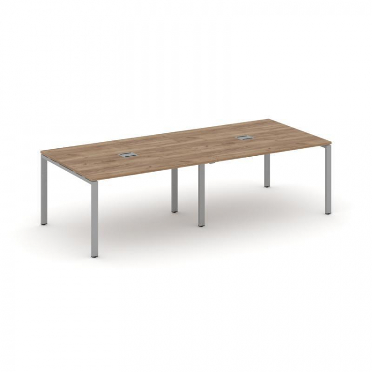 Style Project Стол переговорный SN-6P.SPRG-044 Дуб Табак/Металл Серый 3160*1180*750