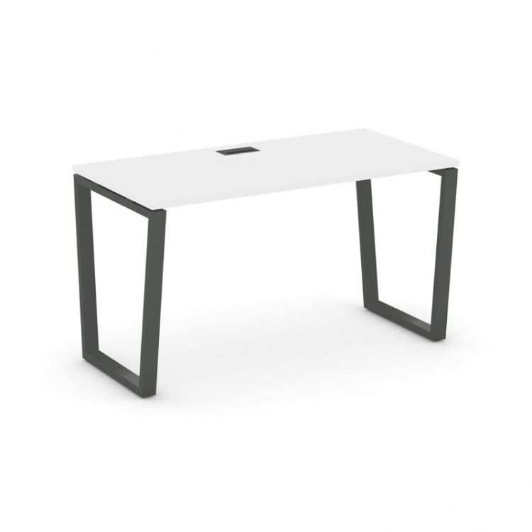 Style Project Стол письменный SN-6T2.SP-021 Белый/Металл Антрацит/Черный Пластик 980*800*750