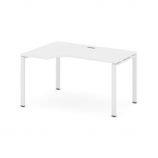 Style Project Стол рабочий эргоном. SN-6P.SPA-022(L) Белый/Металл Белый 1580*800/980*750