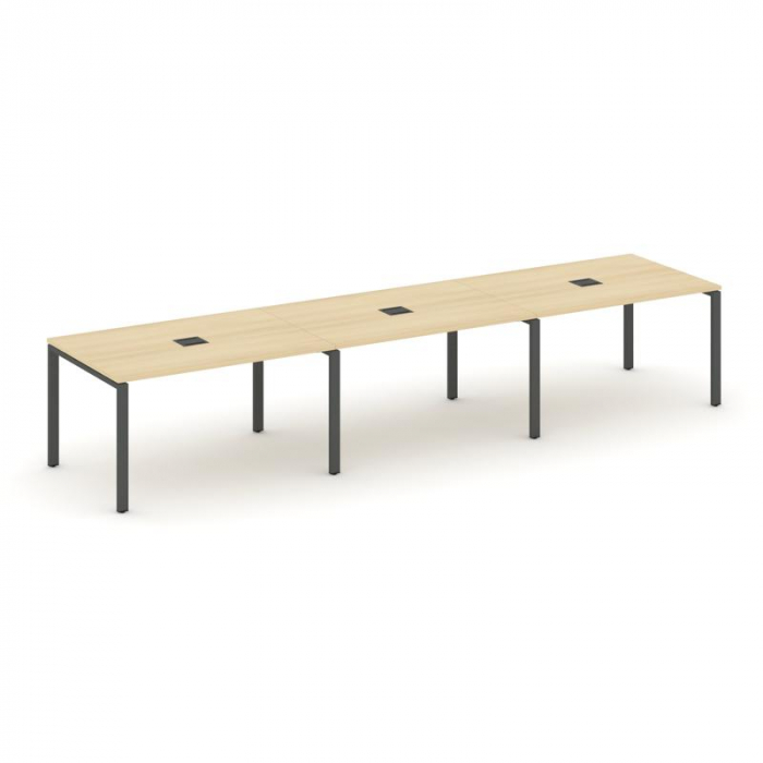 Style Project Стол переговорный SN-6P.SPRG-021 Акация Лорка/Металл Антрацит 2940*980*750