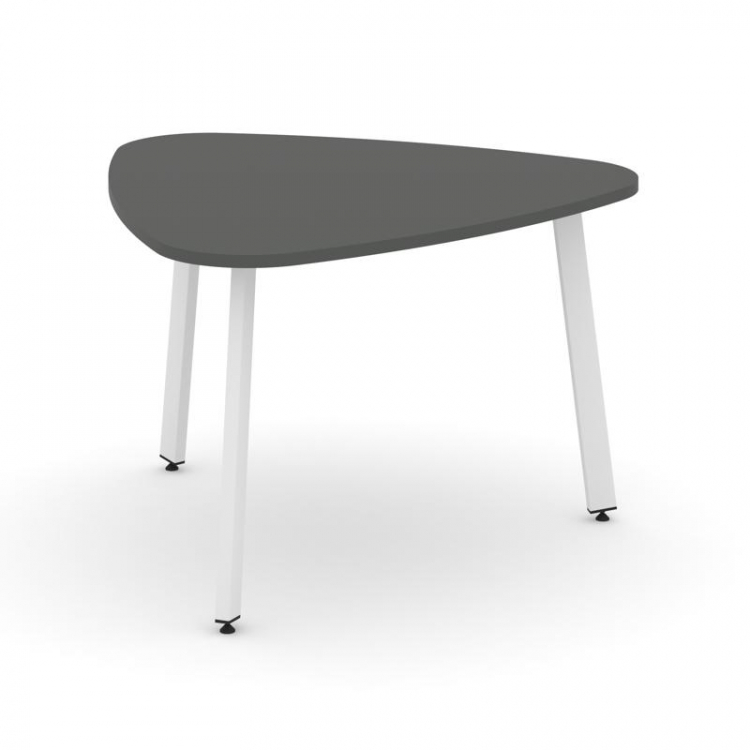 Style Project Стол переговорный SN-6.SPRG-71.3 Антрацит/Металл Белый 1200*1200*750