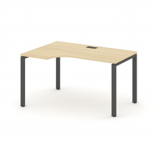 Style Project Стол рабочий эргоном. SN-6P.SPA-002(L) Акация Лорка/Металл Антрацит 1580*600/980*750