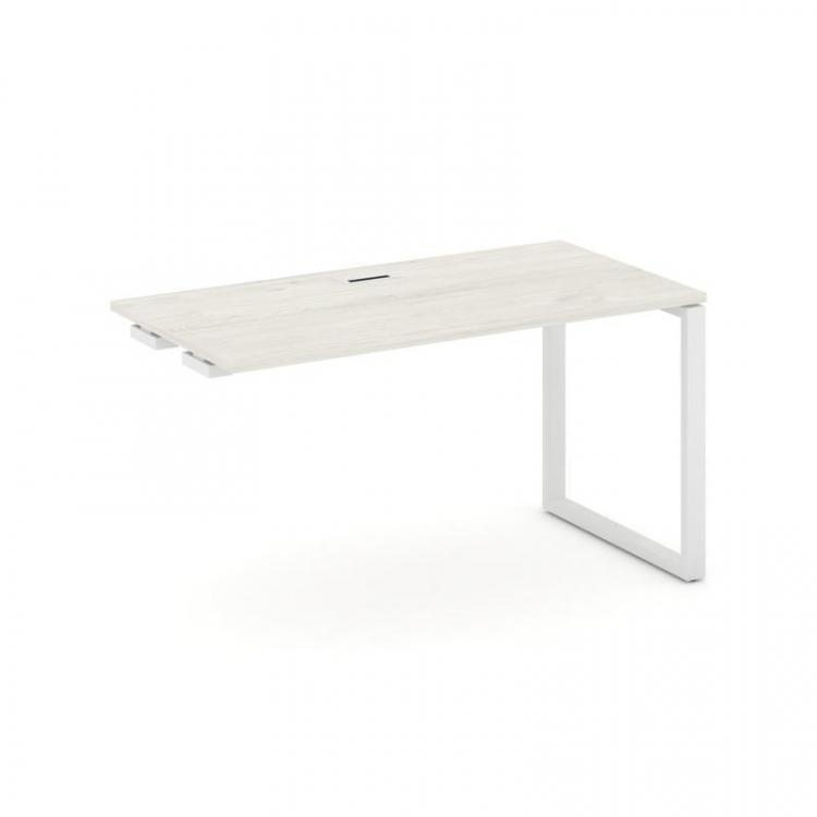 Style Project Стол-приставка к опор. элем. SN-6O.OPRS-012 Дуб Наварра/Металл Белый 1180*700*750