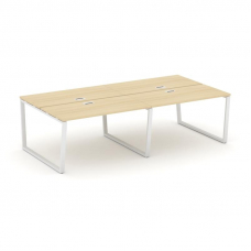 Style Project Рабочая станция 2-х сторон. SN-6T2.DRS-041 Акация Лорка/Металл Белый/Заглушка Пластик