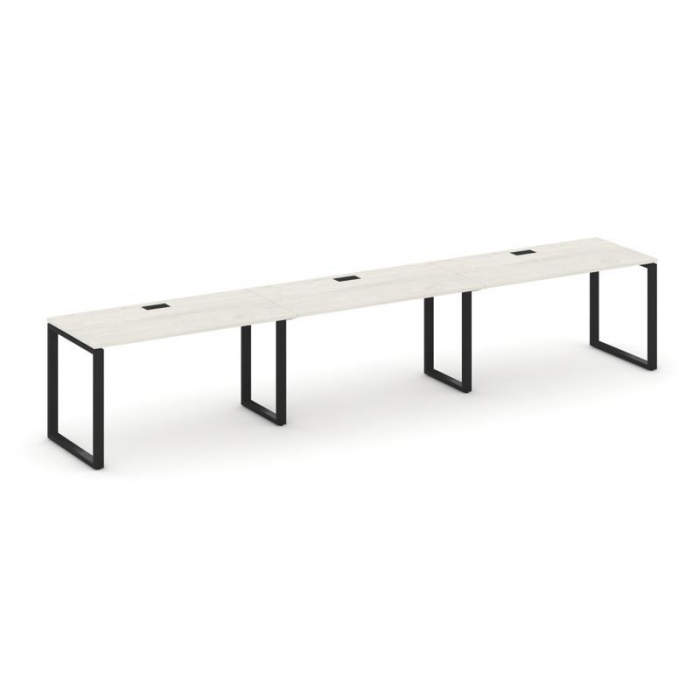 Style Project Рабочая станция 1 сторон. SN-6O.ORS-051 Дуб Наварра/Металл Черный 2940*800*750