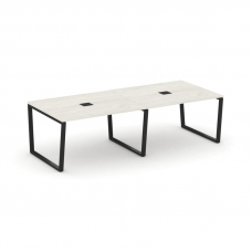 Style Project Стол переговорный SN-6T2.SPRG-043 Дуб Наварра/Металл Черный/Заглушка Металл Черный 276