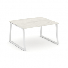 Style Project Стол переговорный SN-6T1.SPRG-033.3 Дуб Наварра/Металл Белый 1380*1180*750