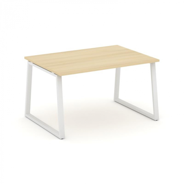 Style Project Стол переговорный SN-6T1.SPRG-002.3 Акация Лорка/Металл Белый 1180*980*750