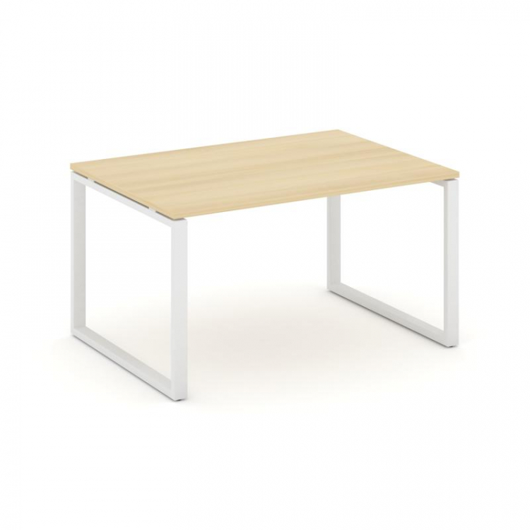 Style Project Стол переговорный SN-6O.SPRG-002.3 Акация Лорка/Металл Белый 1180*980*750