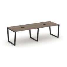 Style Project Стол переговорный SN-6T2.SPRG-011 Вяз Благородный/Металл Черный/Заглушка Металл Черный