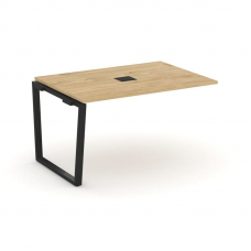 Style Project Проходной наб. элем. перег. стола SN-6T2.NSPRG-003 Тиквуд Светлый/Металл Черный/Заглуш