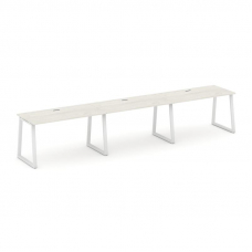 Style Project Рабочая станция 1 сторон. SN-6T1.ORS-042 Дуб Наварра/Металл Белый/Заглушка Пластик Бел