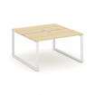 Style Project Рабочая станция 2-х сторон. SN-6O.DRS-022 Акация Лорка/Металл Белый 1180*1632*750