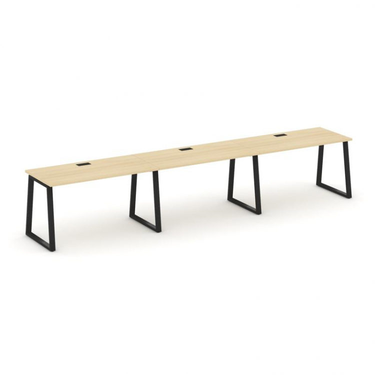 Style Project Рабочая станция 1 сторон. SN-6T1.ORS-043 Акация Лорка/Металл Черный/Заглушка Пластик Ч