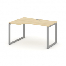 Style Project Стол рабочий эргоном. SN-6O.SPA-022(L) Акация Лорка/Металл Серый 1580*800/980*750