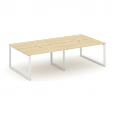 Style Project Рабочая станция 2-х сторон. SN-6O.DRS-032 Акация Лорка/Металл Белый 2360*1232*750