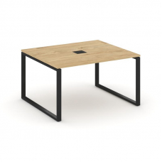 Style Project Стол переговорный SN-6O.SPRG-033 Тиквуд Светлый/Металл Черный 1380*1180*750