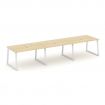 Style Project Стол переговорный SN-6T1.SPRG-023 Акация Лорка/Металл Белый/Заглушка Металл Белый 4410