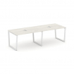 Style Project Стол переговорный SN-6T2.SPRG-011 Дуб Наварра/Металл Белый/Заглушка Металл Белый 1960*