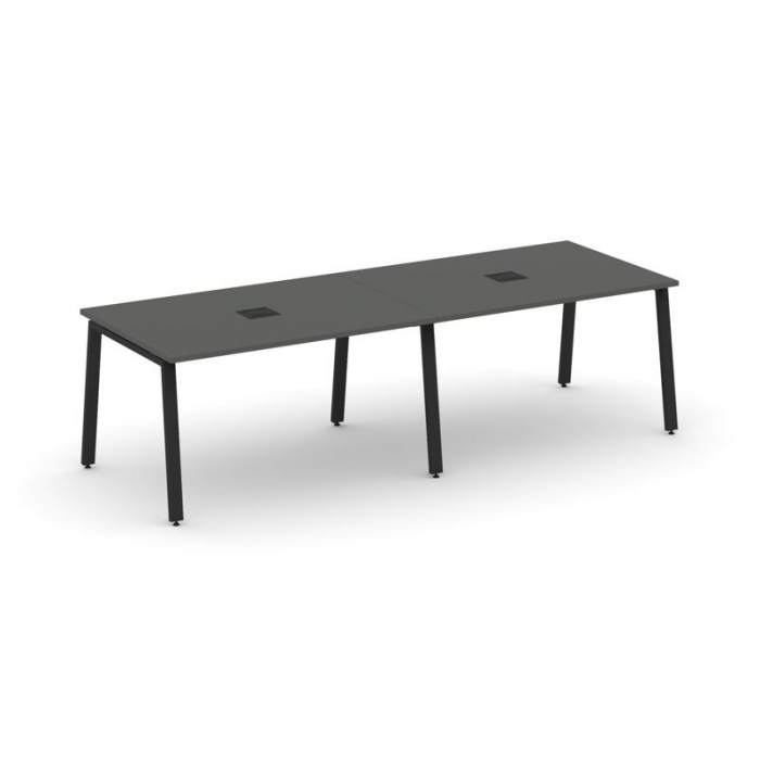 Style Project Стол переговорный SN-6A.SPRG-011 Антрацит/Металл Черный 1960*980*750