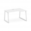 Style Project Стол рабочий эргоном. SN-6T1.SPA-011(R) Белый/Металл Белый/Заглушка Пластик Белый 1380
