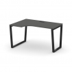 Style Project Стол рабочий эргоном. SN-6T2.SPA-021(L) Антрацит/Металл Черный/Заглушка Пластик Черный
