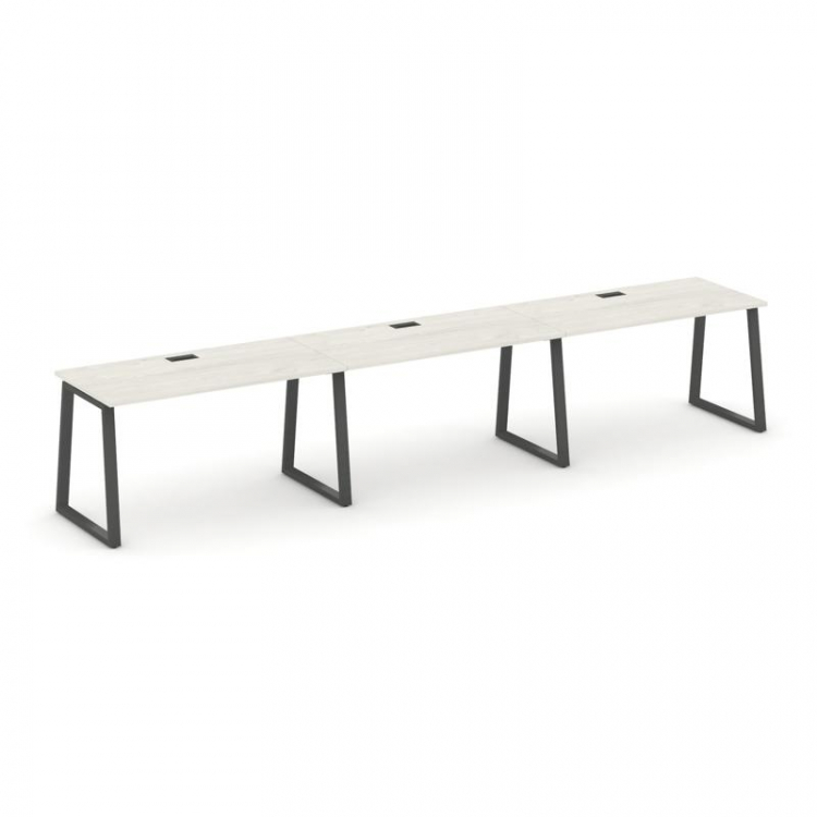 Style Project Рабочая станция 1 сторон. SN-6T1.ORS-052 Дуб Наварра/Металл Антрацит/Черный Пластик 35