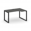 Style Project Стол рабочий эргоном. SN-6O.SPA-012(R) Антрацит/Металл Черный 1580*700/980*750