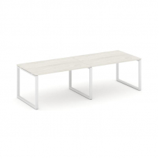 Style Project Стол переговорный SN-6O.SPRG-014.3 Дуб Наварра/Металл Белый 3160*980*750