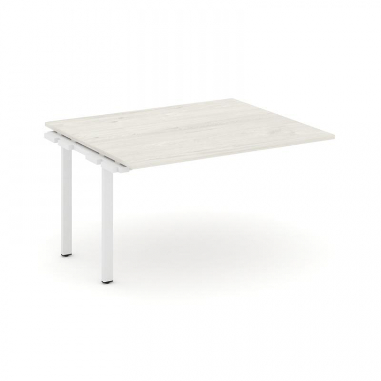 Style Project Проходной наб. элем. перег. стола SN-6P.NSPRG-032.3 Дуб Наварра/Металл Белый 1180*1180