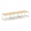 Style Project Стол переговорный SN-6T1.SPRG-053 Акация Лорка/Металл Белый/Заглушка Металл Белый 4410