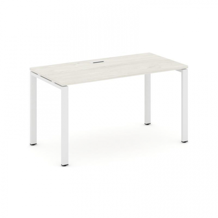 Style Project Стол письменный SN-6P.SP-001 Дуб Наварра/Металл Белый 980*600*750