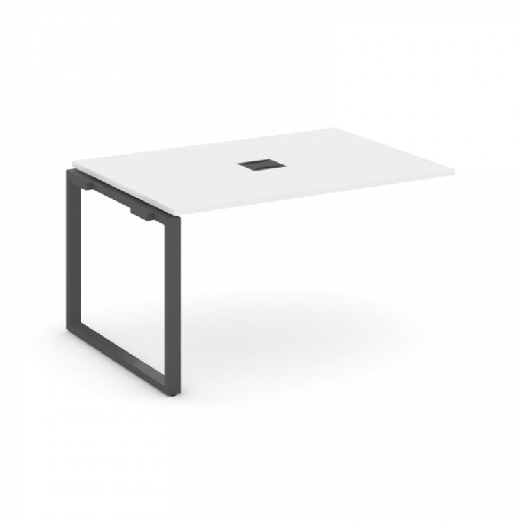 Style Project Проходной наб. элем. перег. стола SN-6O.NSPRG-004 Белый/Металл Антрацит 1580*980*750