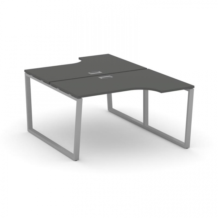 Style Project Рабочая станция эргоном. SN-6T2.DRPA-002 Антрацит/Металл Серый/Заглушка Пластик Серебр